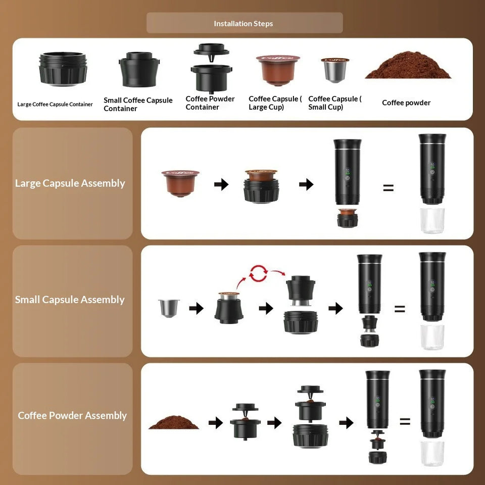 Portable Italian Coffee Machine Capsule
